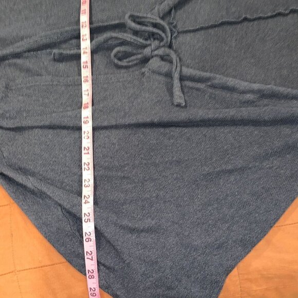 Anthropologie Black Tie-Front Cardigan Sweater By Saturday/Sunday Cotton/Polyest - Picture 8 of 11